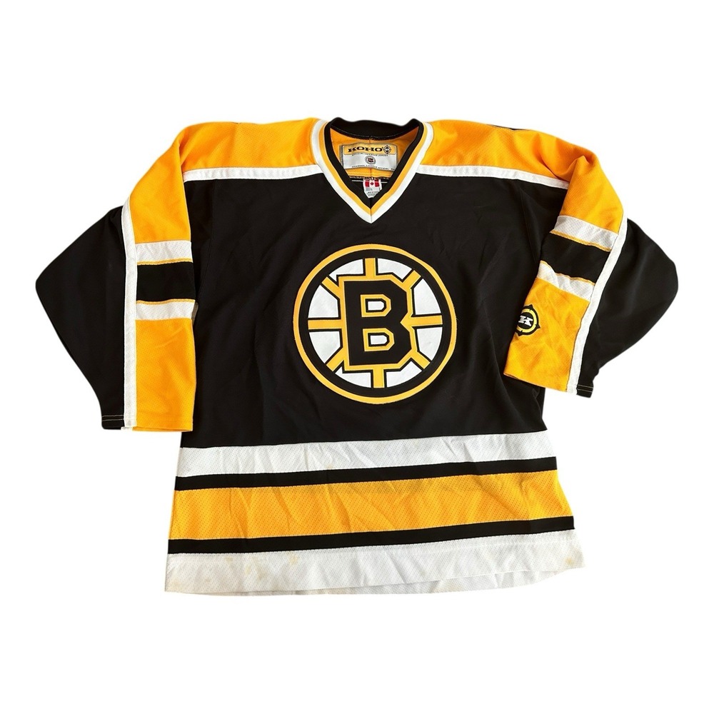 Vintage Koho NHL Boston Bruins‎ Black Gold Hockey Jersey Mens L